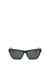 Saint Laurent Sl M103 Black Gray Crystal Sunglasses In Black