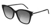 Saint Laurent Eyewear Square Frame Sunglasses In Black