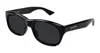Saint Laurent Sl 815 Romy Linea Sl Logo 001 Black Black Sunglasses In Black