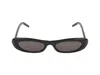 Saint Laurent Sl 557 Elongated Cat-eye Sunglasses In Black