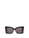 Saint Laurent Sl M119 Blaze Rectangular Sunglasses In Black