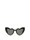 Saint Laurent Black Black Grey Acetate Sunglasses In Black