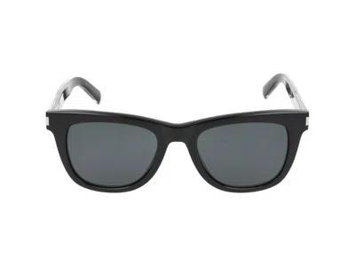 Saint Laurent Sunglasses Sl 712 001 Crystal Frame Metal In Black