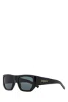 Saint Laurent Black Acetate Sl 740 Sunglasses In Black
