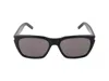 Saint Laurent Eyewear Rectangle Frame Glasses In Black Black Black