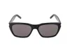 Saint Laurent Eyewear Rectangle Frame Glasses In Black Black Black
