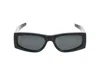 Saint Laurent Eyewear Rectangular Frame Sunglasses In Black Black Black