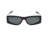Saint Laurent Eyewear Rectangular Frame Sunglasses In Black Black Black