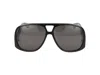 Saint Laurent Acetate Sl 652 Sunglasses In Black Black Black