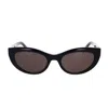 Saint Laurent Sl 213 Lily Tiger Sunglasses In Black Black Black