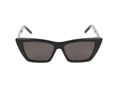 Saint Laurent Sunglasses In Black Black Grey