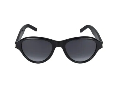 Saint Laurent Sunglasses In Black Black Grey