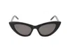Saint Laurent Brown Sl 213 Lily Sunglasses In Black