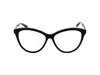 Saint Laurent Eyewear Square Frame Glasses In Black Black Grey
