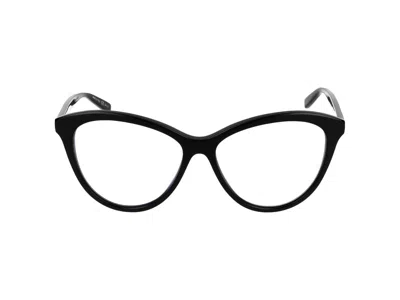 Saint Laurent Eyewear Square Frame Glasses In Black Black Transparent