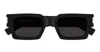 Saint Laurent Unisex Sl572-001-50-22-145 Sunglasse In Black, Crystal