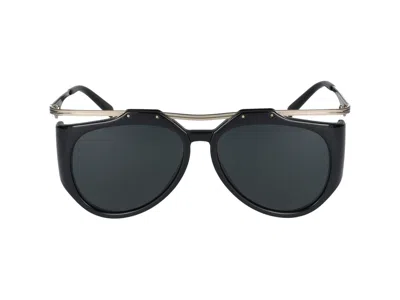 Saint Laurent Sunglasses In Black Gold Black