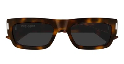 Saint Laurent Sunglasses In Brown