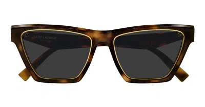 Saint Laurent Sunglasses In Brown