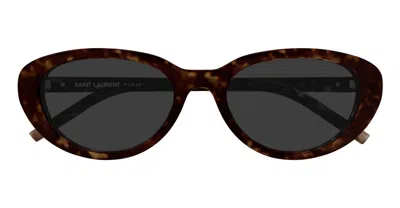 Saint Laurent Sunglasses In Brown