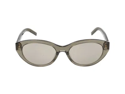 Saint Laurent Cat-eye Frame Sunglasses In Brown