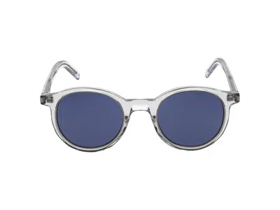 Saint Laurent Sunglasses In Crystal Crystal Blue