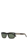Saint Laurent Dark Brown Printed Sunglasses In Darkhavana&crystalsilvergrey