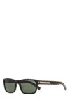 Saint Laurent Dark Brown Printed Sunglasses In Darkhavana&crystalsilvergrey