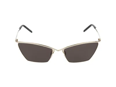 Saint Laurent Sunglasses In Gold Gold Black