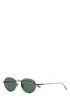 Saint Laurent Ruthenium Metal Sl 799 Sunglasses In Green