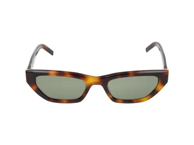 Saint Laurent Sunglasses In Green