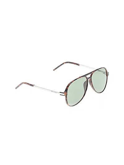 Pre-owned Saint Laurent Sunglasses In Green