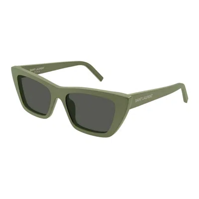 Saint Laurent Sunglasses In Green