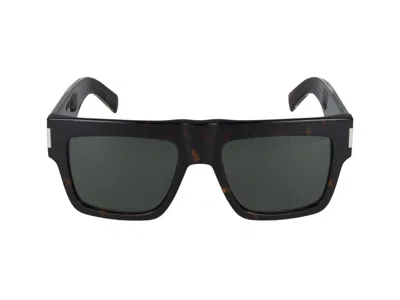 Saint Laurent Sunglasses In Havana Crystal Grey