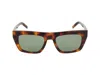 Saint Laurent Eyewear Sunglasses In Havana Havana Green
