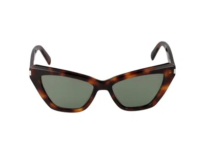 Saint Laurent Sunglasses In Havana Havana Green