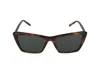 Saint Laurent Sl 737 Mica Thin Sunglasses In Havana Havana Grey