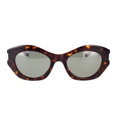 Saint Laurent Sunglasses In Havana Havana Grey