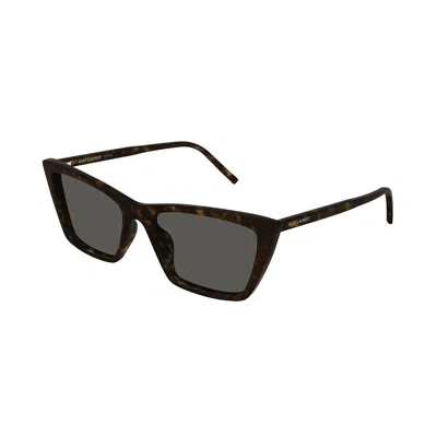Saint Laurent Sunglasses In Havana Havana Grey