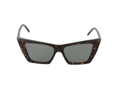 Saint Laurent Sunglasses In Havana Havana Grey