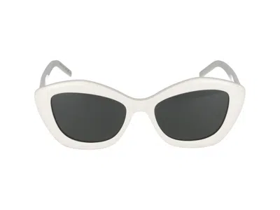 Saint Laurent Sunglasses In Ivory Ivory Grey