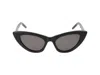 Saint Laurent Brown Sl 213 Lily Sunglasses In Black