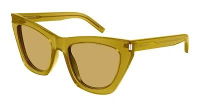 Saint Laurent Sunglasses In Yellow