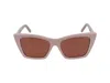 Saint Laurent Brown Cat Eye Ladies Sunglasses Sl 276 Mica 058 55 In Multi