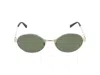 Saint Laurent Gold Sl 692 Sunglasses In Green