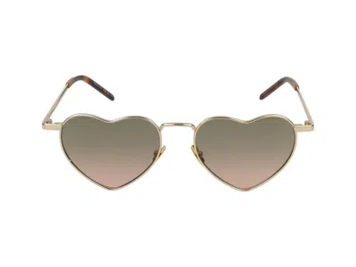 Saint Laurent Sunglasses In Gold