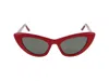 Saint Laurent Sunglasses In Red Red Grey