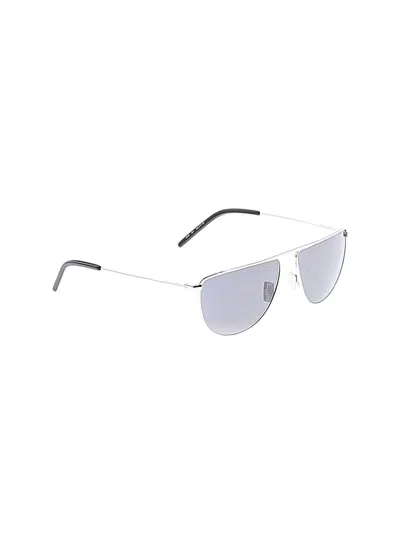 Pre-owned Saint Laurent Sunglasses In Silver