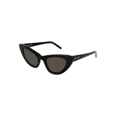 Saint Laurent Sunglasses  Sl 213 Lily 001 Black Black Grey 52/21/145