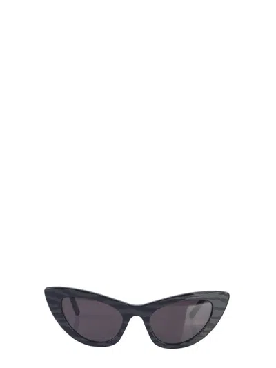 Saint Laurent Cat-eye Frame Sunglasses In Black